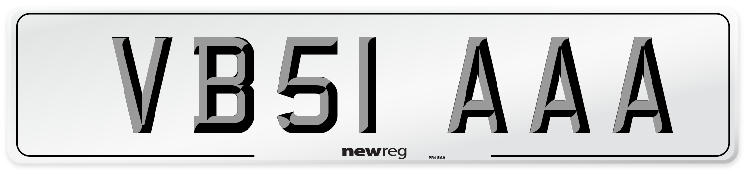 VB51 AAA Number Plate from New Reg